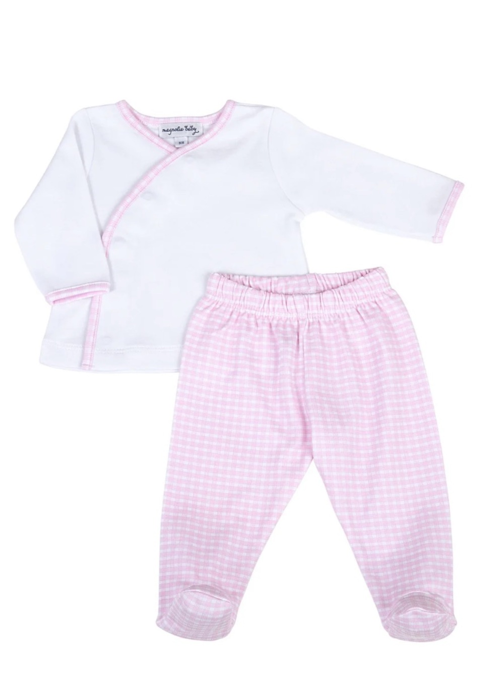 Set of 3 - Pink & White Infant Pajama Set